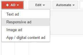 איך ליצור מודעה רספונסיבית חדשה