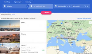 גוגל טיסות - google flights