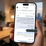 ממשק גוגל בנייד המציג את כפתור Preferred Sources בתוך תוצאות AI